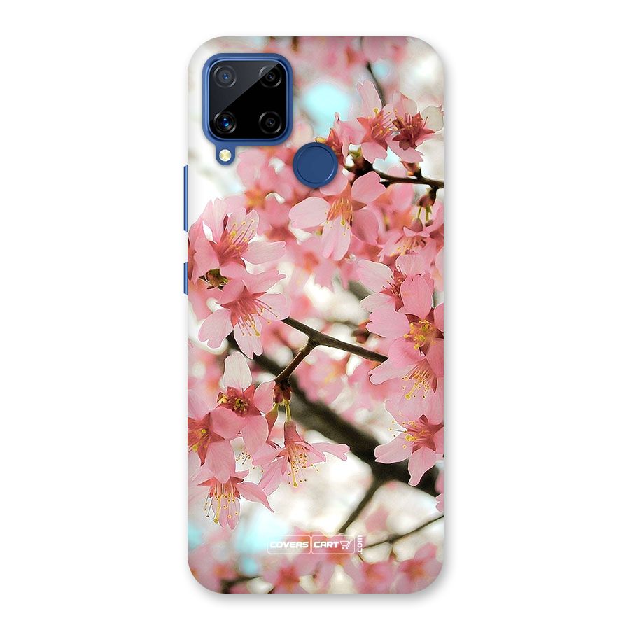 Peach Floral Back Case for Realme Narzo 30A