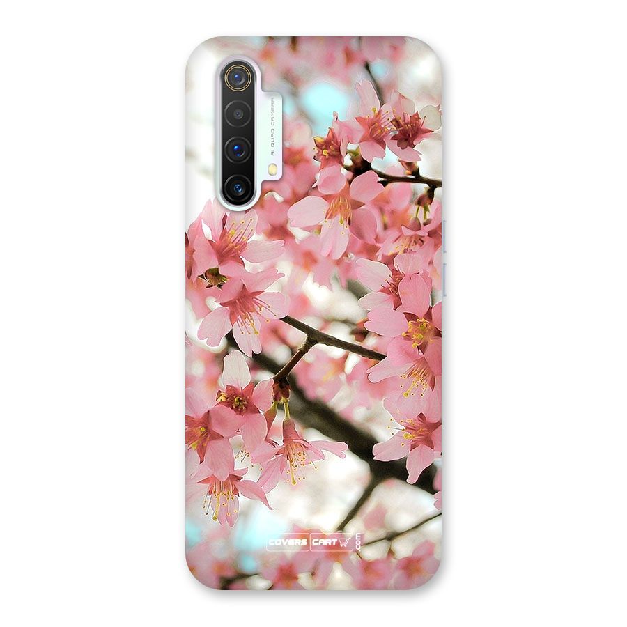 Peach Floral Back Case for Realme X3 SuperZoom