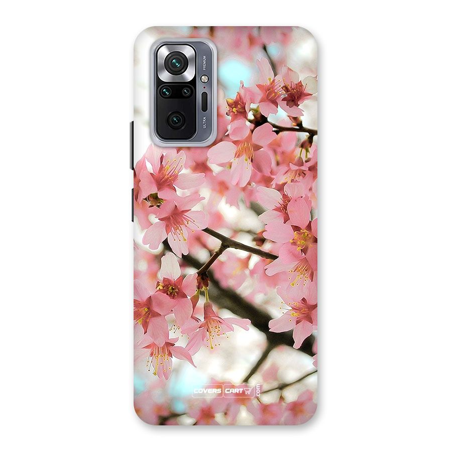 Peach Floral Back Case for Redmi Note 10 Pro Max