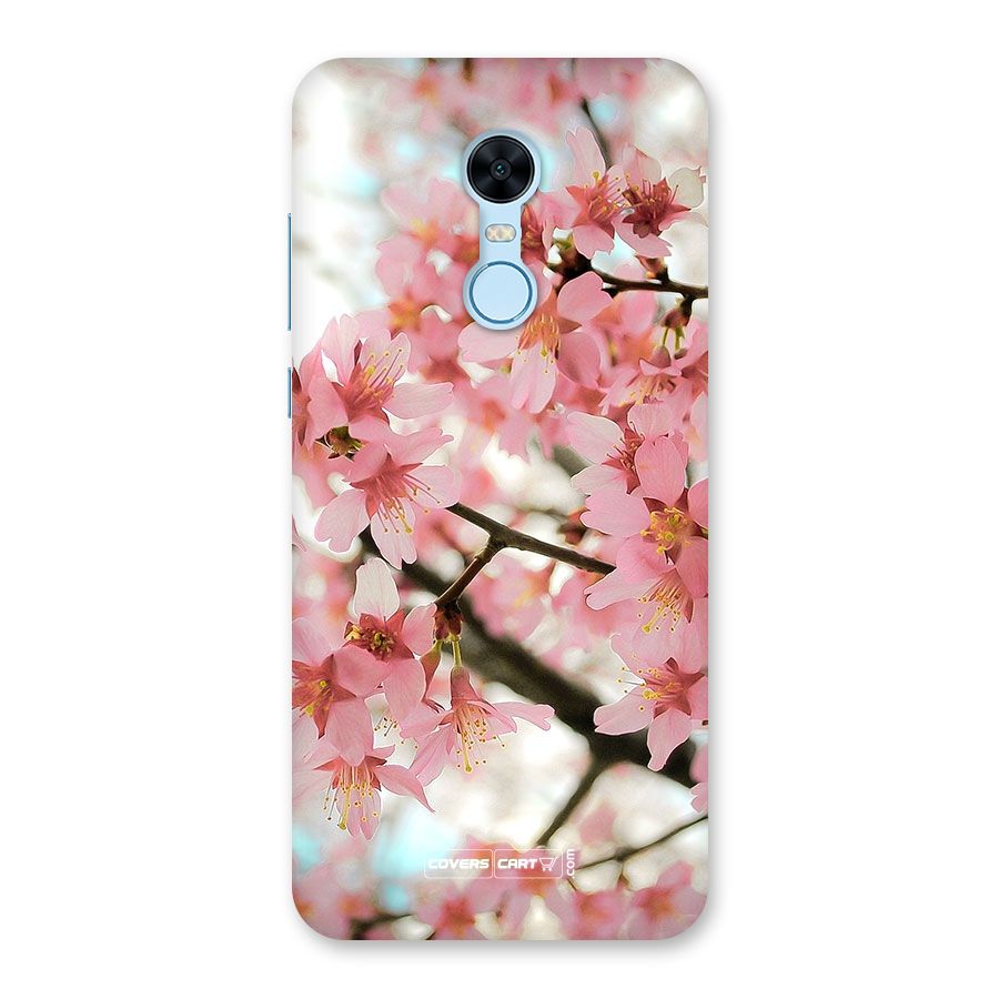 Peach Floral Back Case for Redmi Note 5