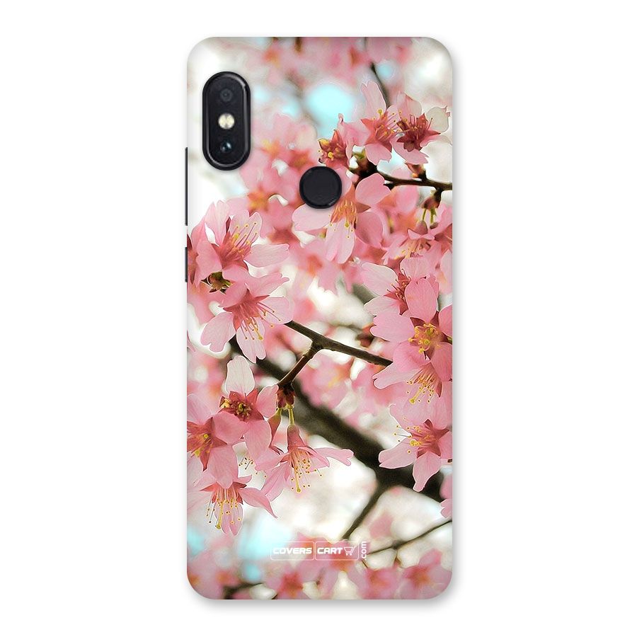 Peach Floral Back Case for Redmi Note 5 Pro