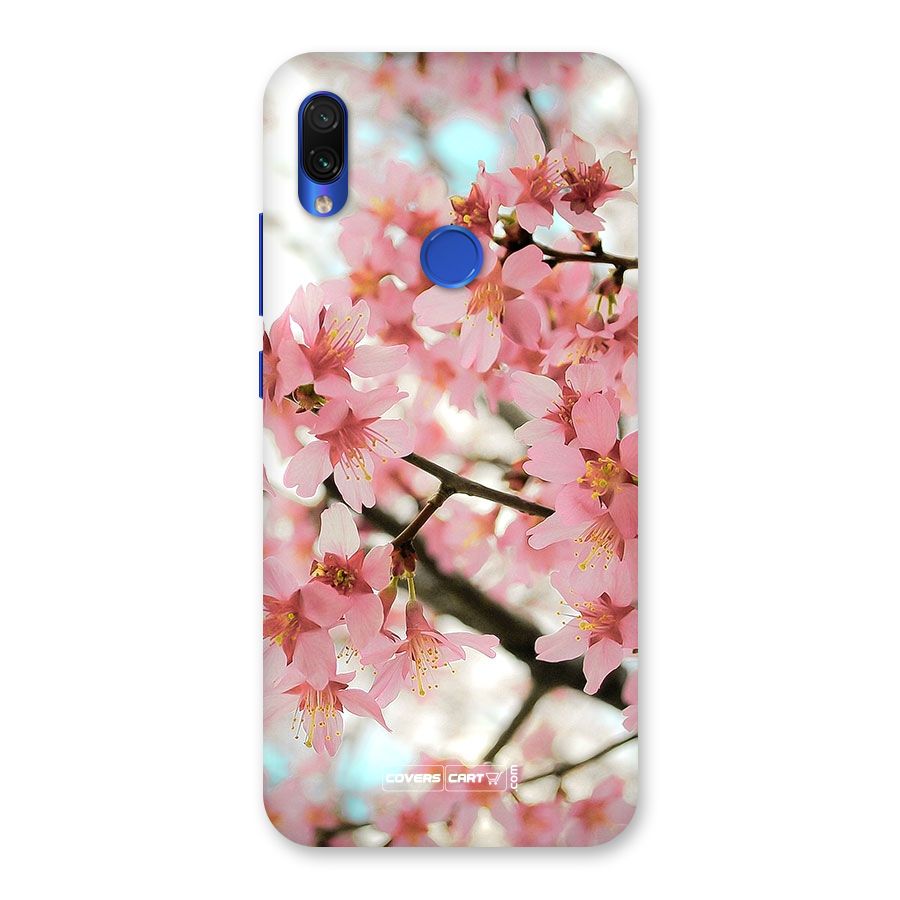 Peach Floral Back Case for Redmi Note 7S