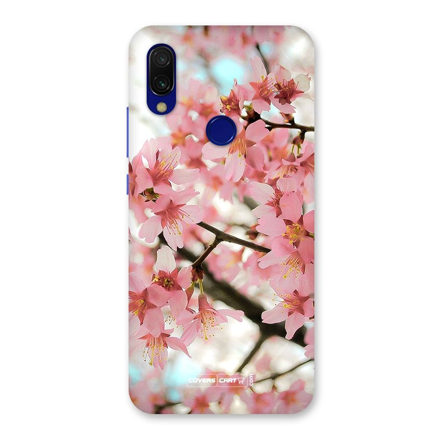 Peach Floral Back Case for Redmi Y3