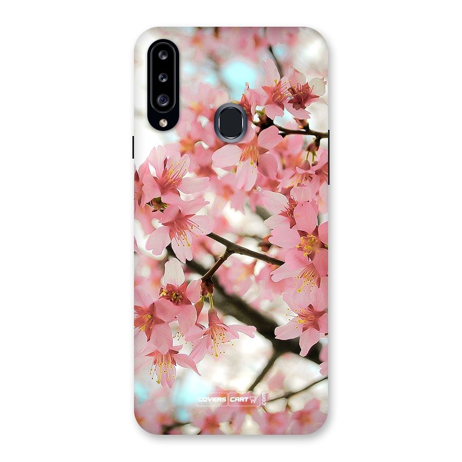 Peach Floral Back Case for Samsung Galaxy A20s
