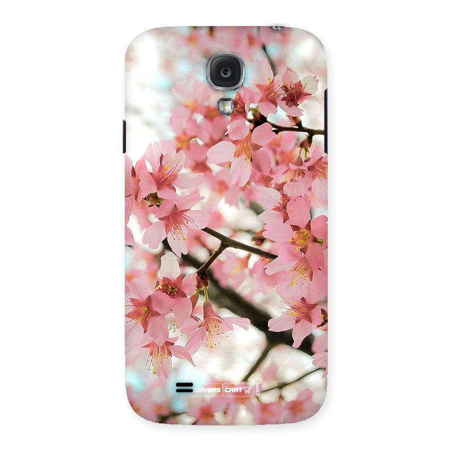 Peach Floral Back Case for Samsung Galaxy S4