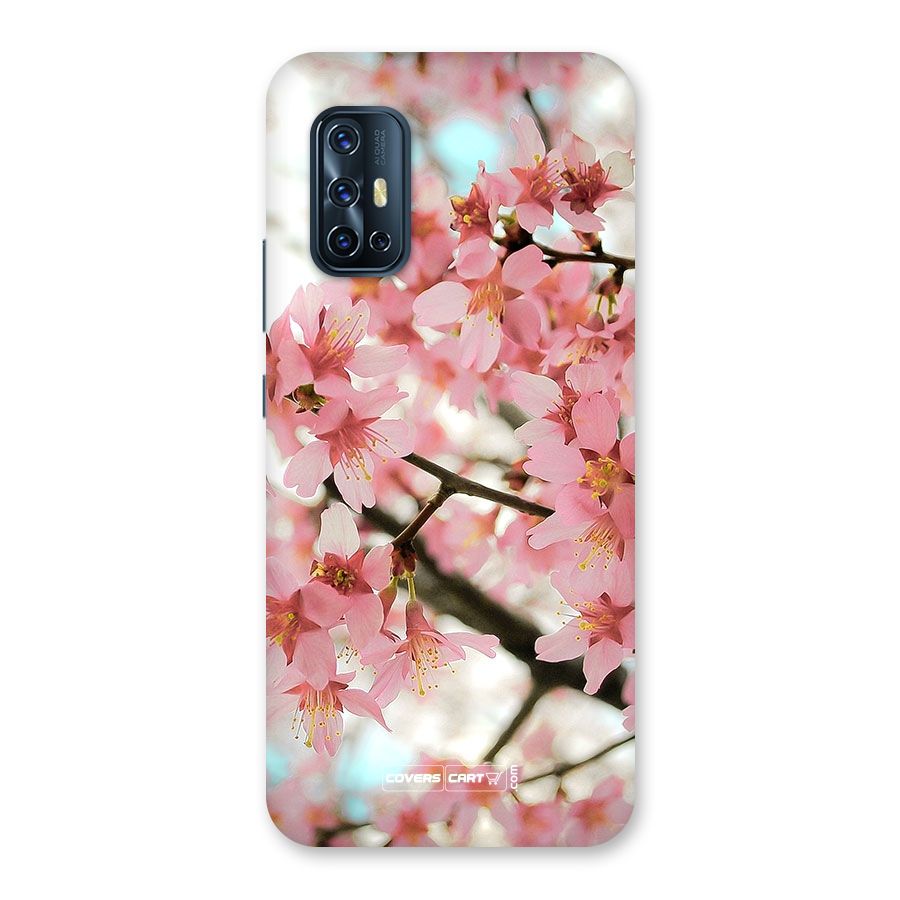 Peach Floral Back Case for Vivo V17
