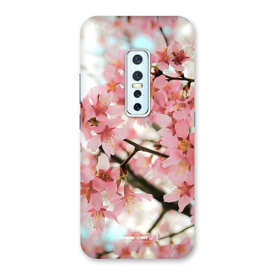 Peach Floral Back Case for Vivo V17 Pro