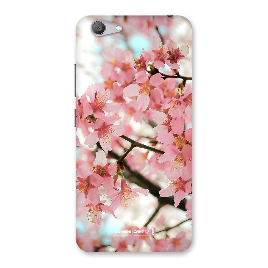 Peach Floral Back Case for Vivo Y53