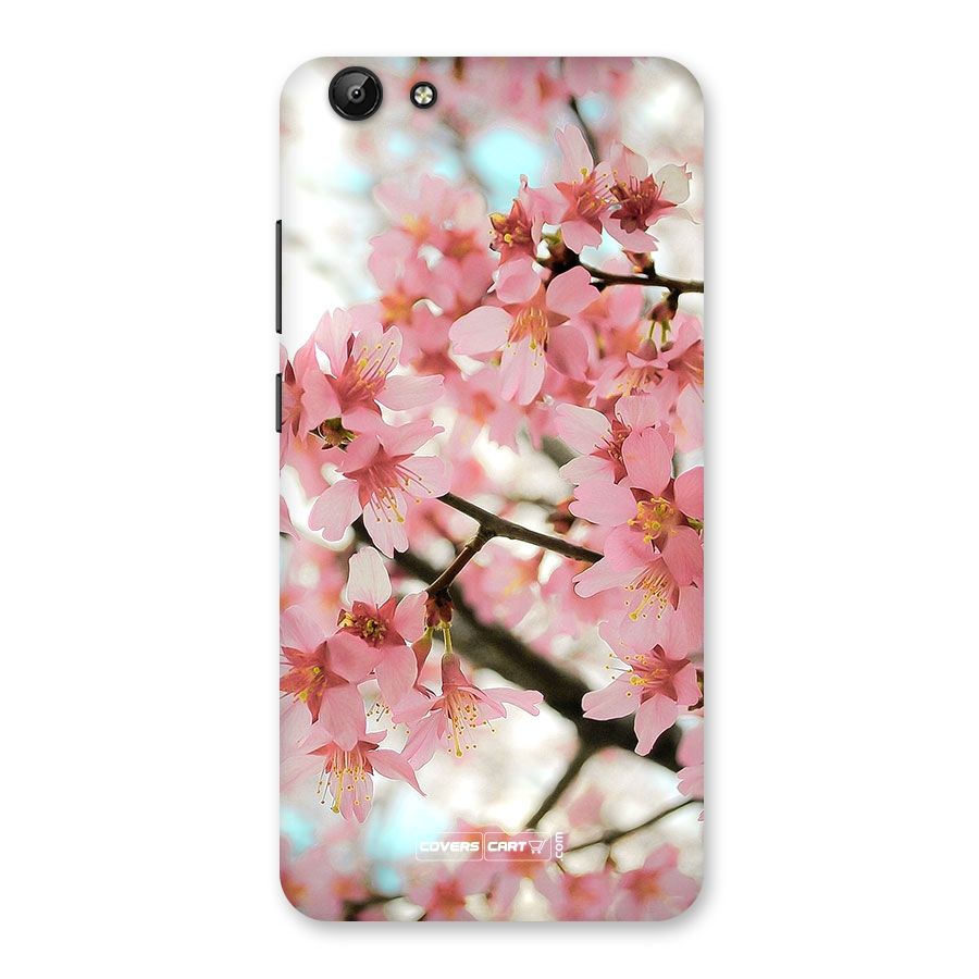 Peach Floral Back Case for Vivo Y69
