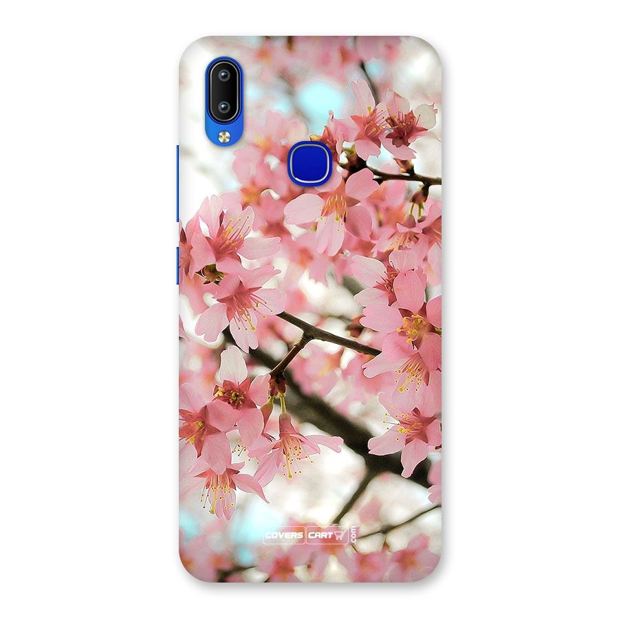 Peach Floral Back Case for Vivo Y91
