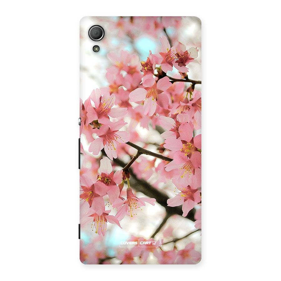 Peach Floral Back Case for Xperia Z4