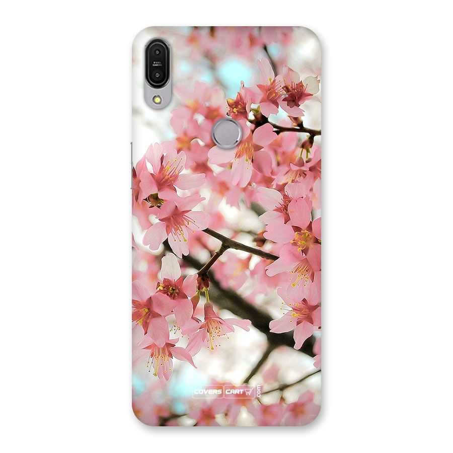 Peach Floral Back Case for Zenfone Max Pro M1