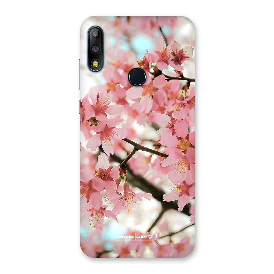 Peach Floral Back Case for Zenfone Max Pro M2