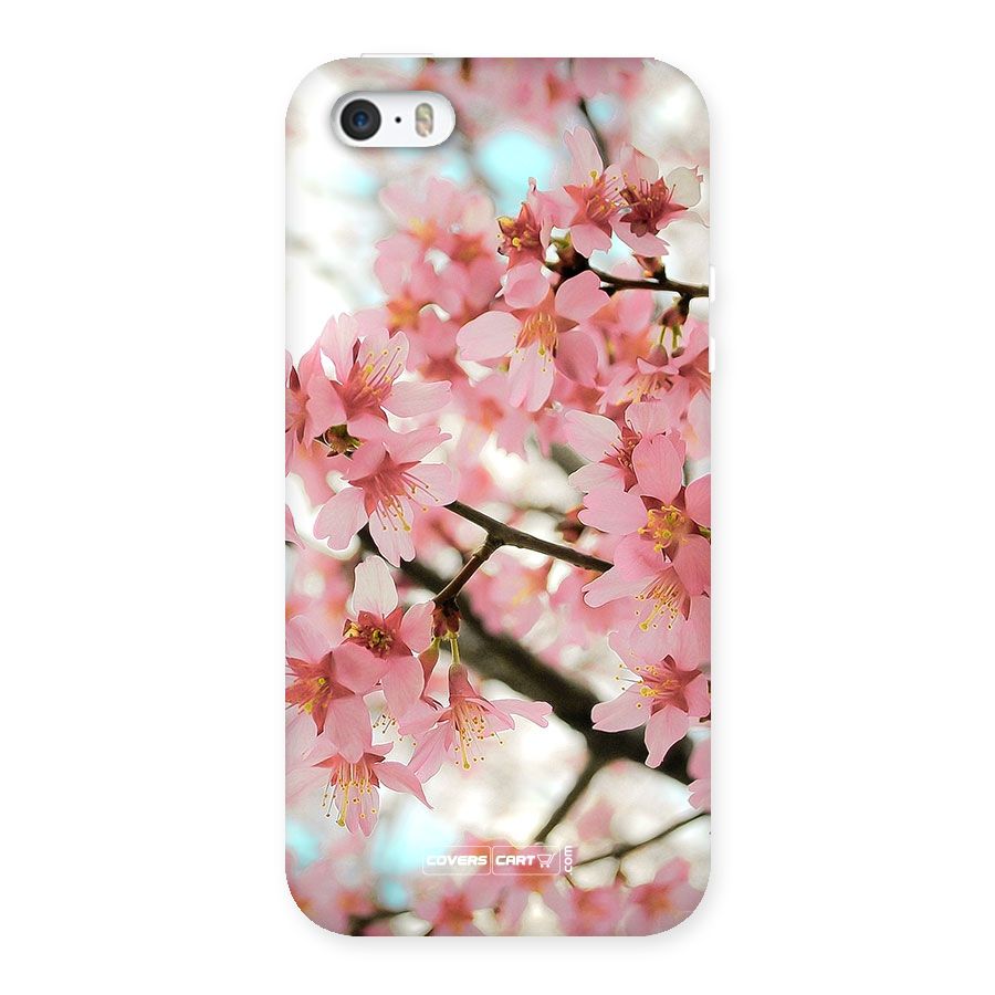Peach Floral Back Case for iPhone 5 5S