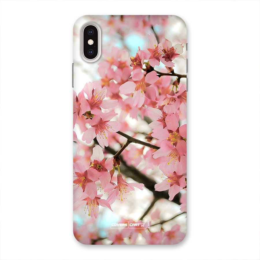 Peach Floral Back Case for iPhone XS Max
