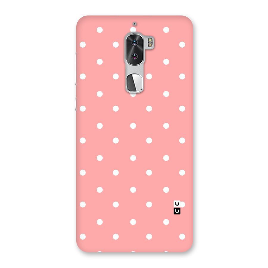 Peach Polka Pattern Back Case for Coolpad Cool 1