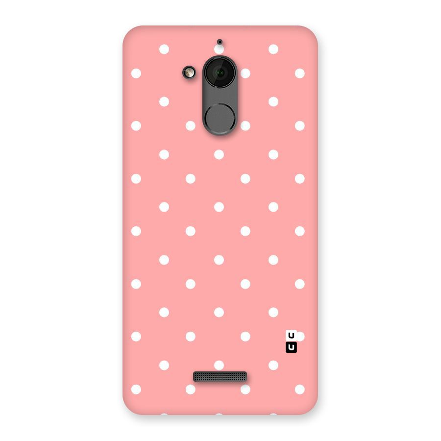 Peach Polka Pattern Back Case for Coolpad Note 5