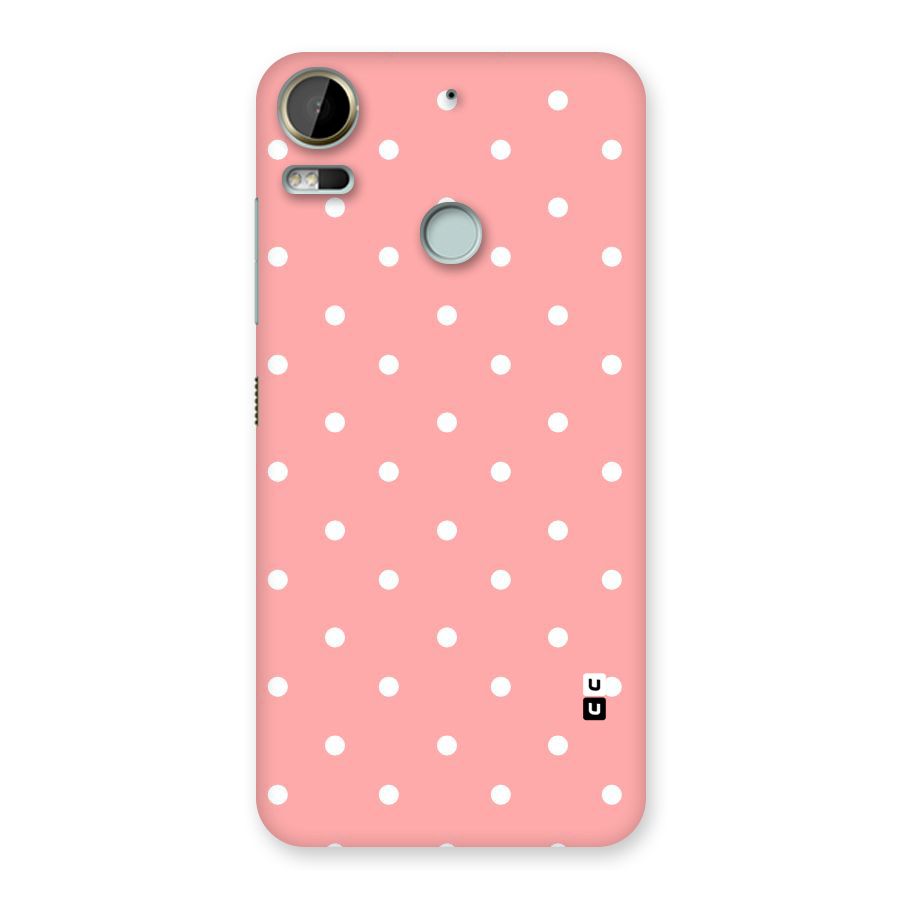 Peach Polka Pattern Back Case for Desire 10 Pro