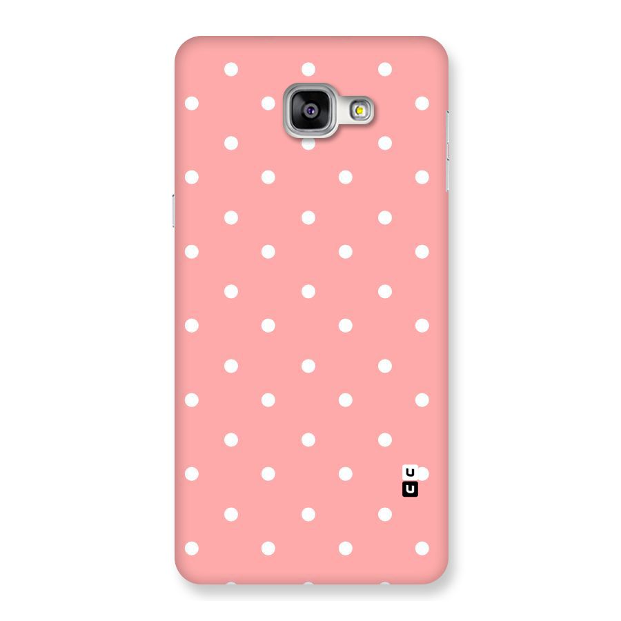 Peach Polka Pattern Back Case for Galaxy A9