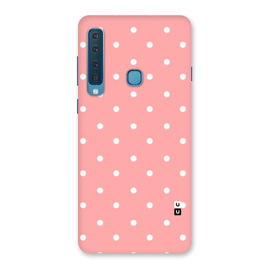 Peach Polka Pattern Back Case for Galaxy A9 (2018)