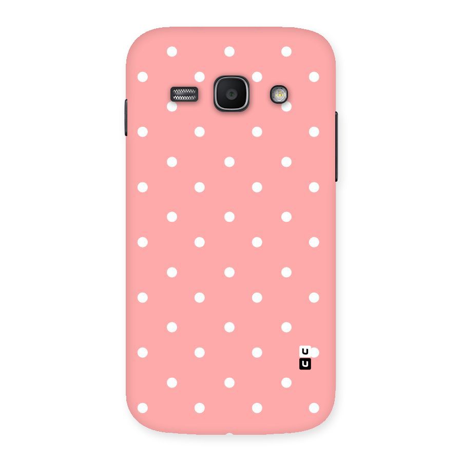 Peach Polka Pattern Back Case for Galaxy Ace 3