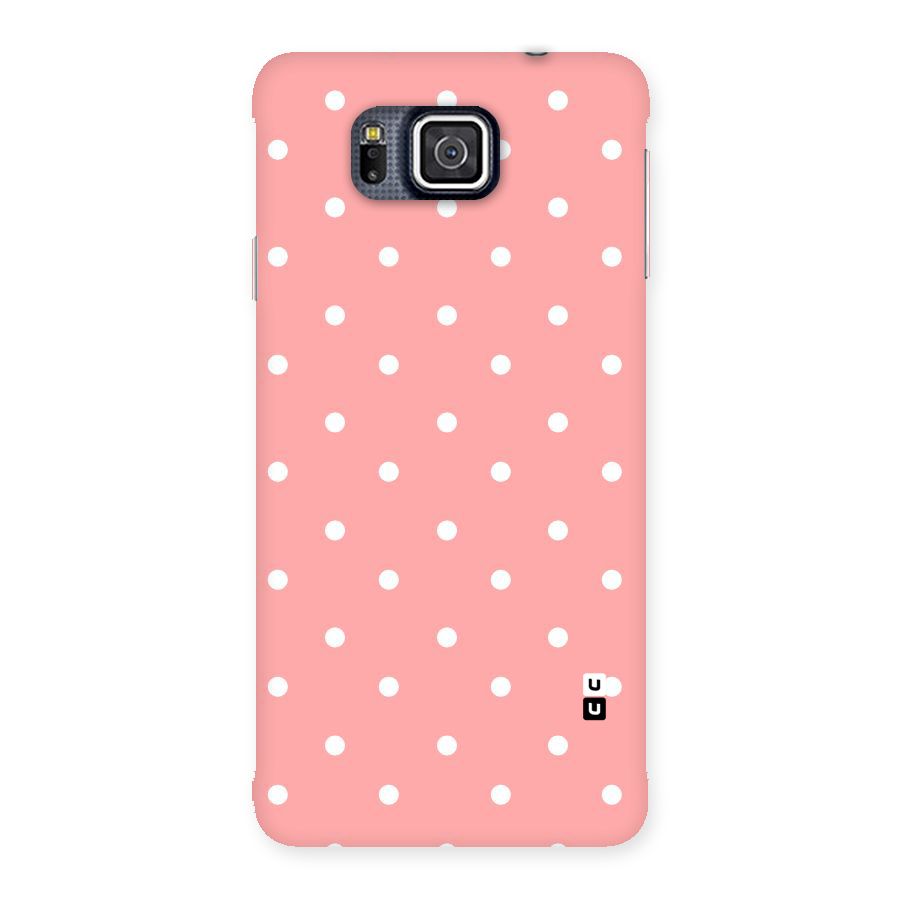 Peach Polka Pattern Back Case for Galaxy Alpha