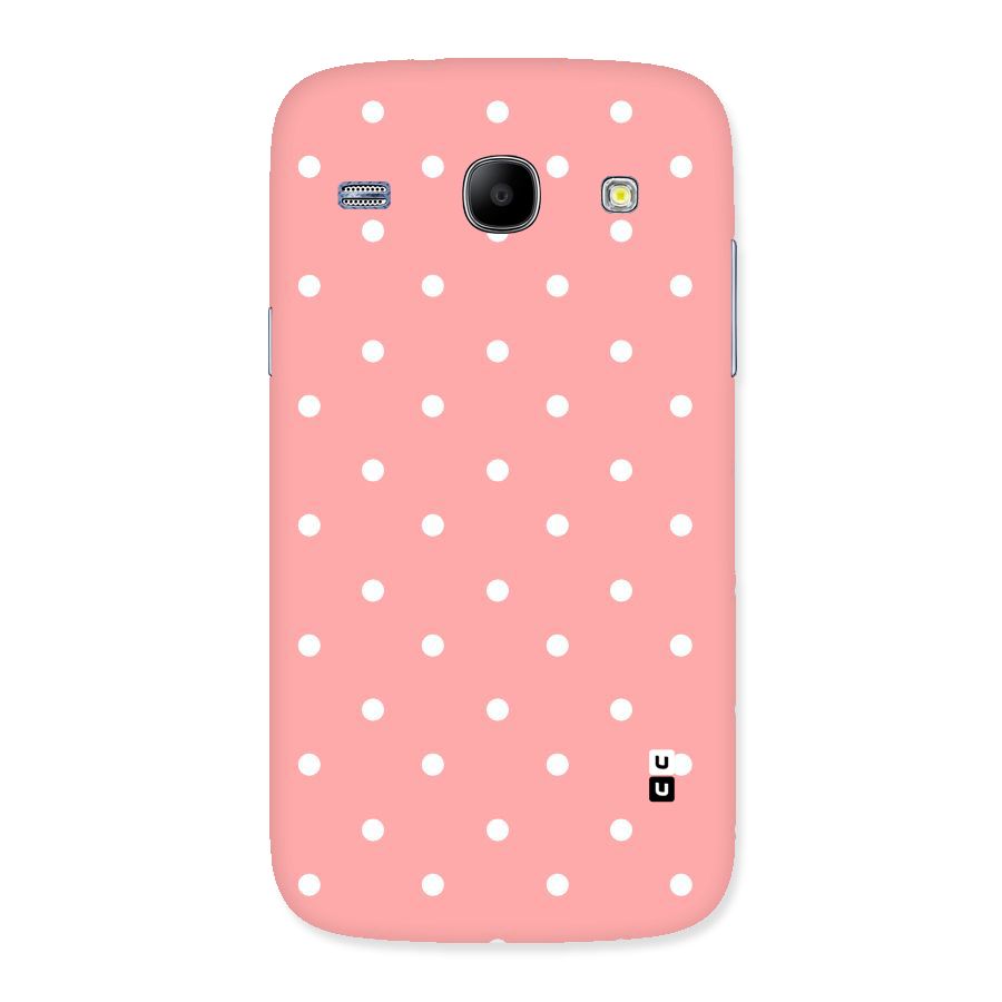 Peach Polka Pattern Back Case for Galaxy Core