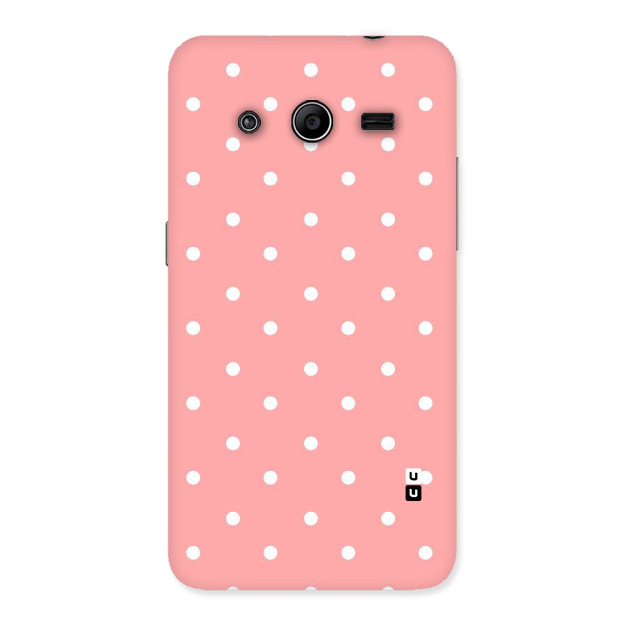 Peach Polka Pattern Back Case for Galaxy Core 2