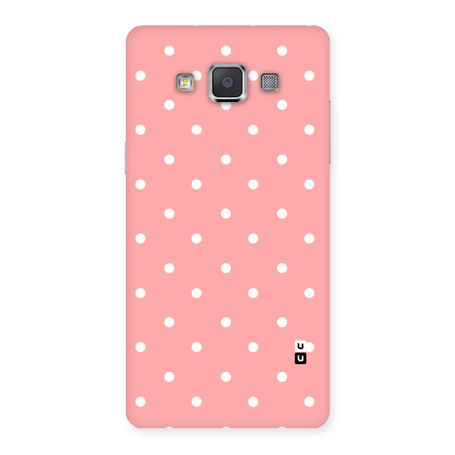 Peach Polka Pattern Back Case for Galaxy Grand Max