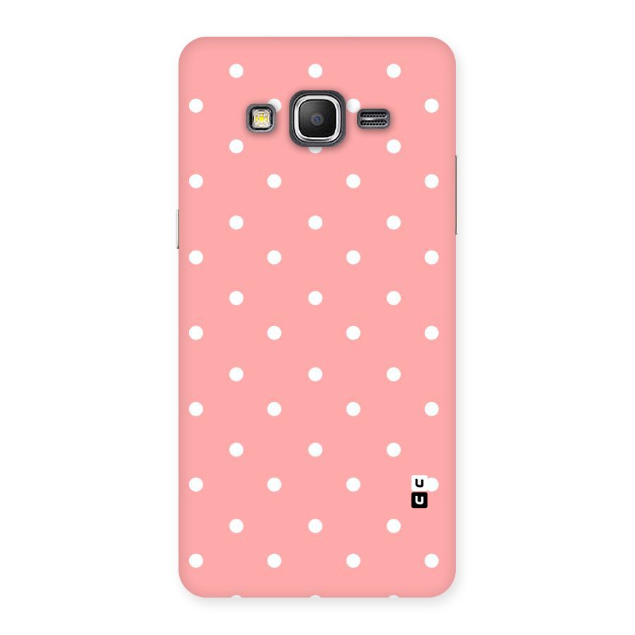 Peach Polka Pattern Back Case for Galaxy Grand Prime