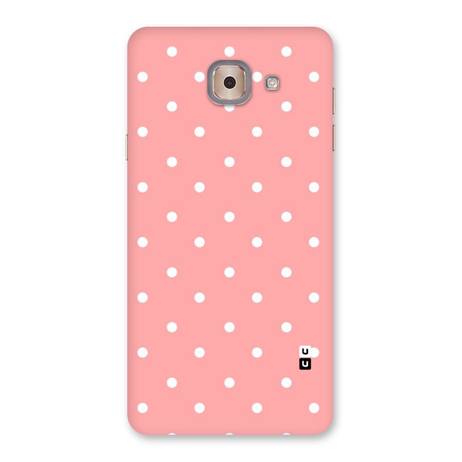 Peach Polka Pattern Back Case for Galaxy J7 Max