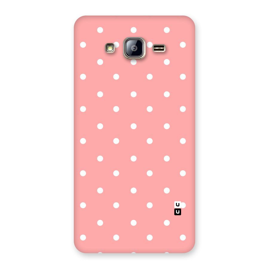 Peach Polka Pattern Back Case for Galaxy On5