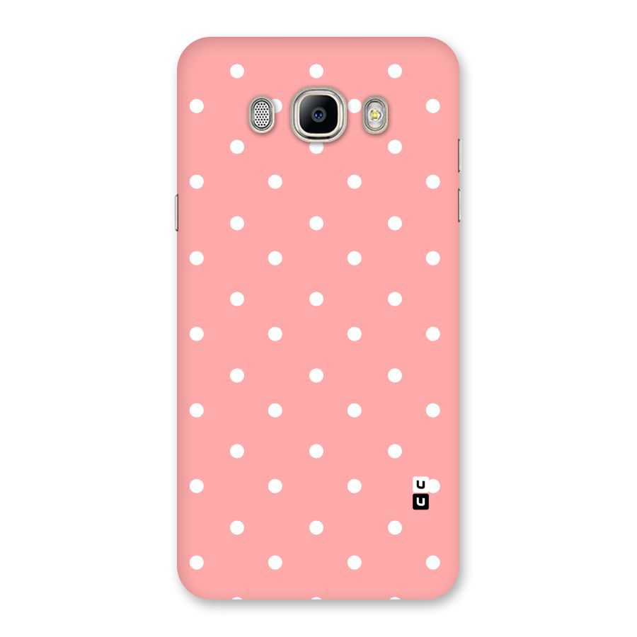 Peach Polka Pattern Back Case for Galaxy On8