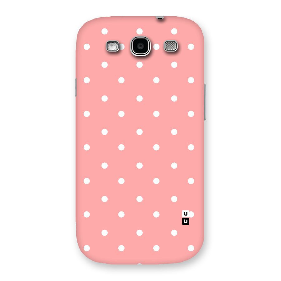 Peach Polka Pattern Back Case for Galaxy S3