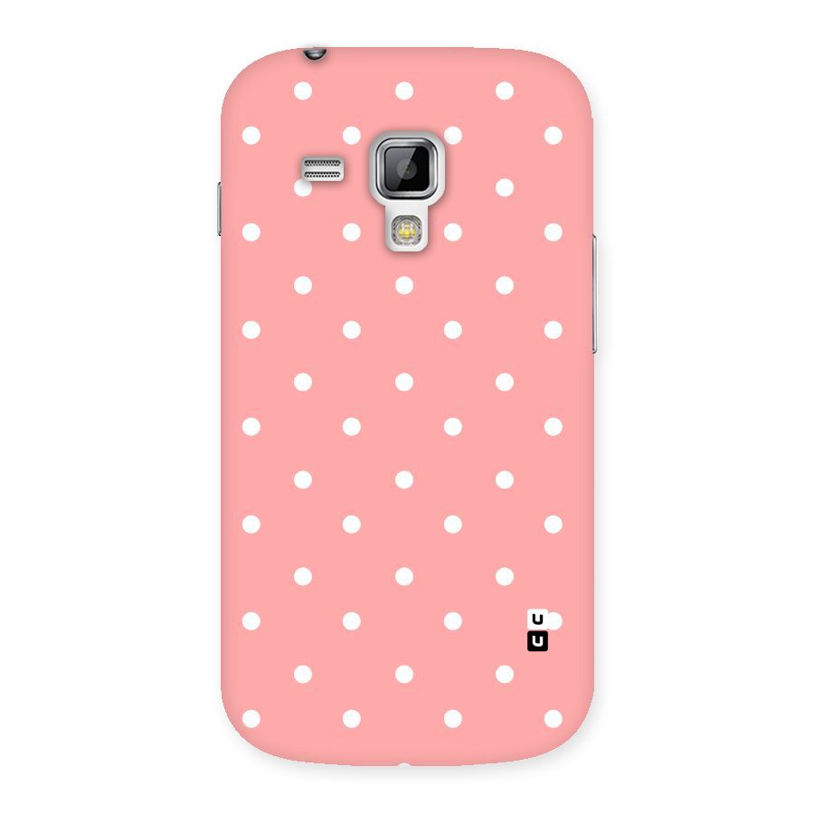 Peach Polka Pattern Back Case for Galaxy S Duos