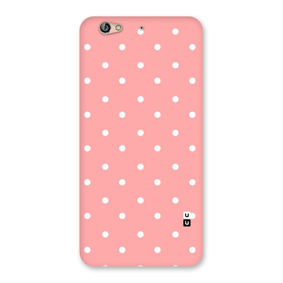 Peach Polka Pattern Back Case for Gionee S6