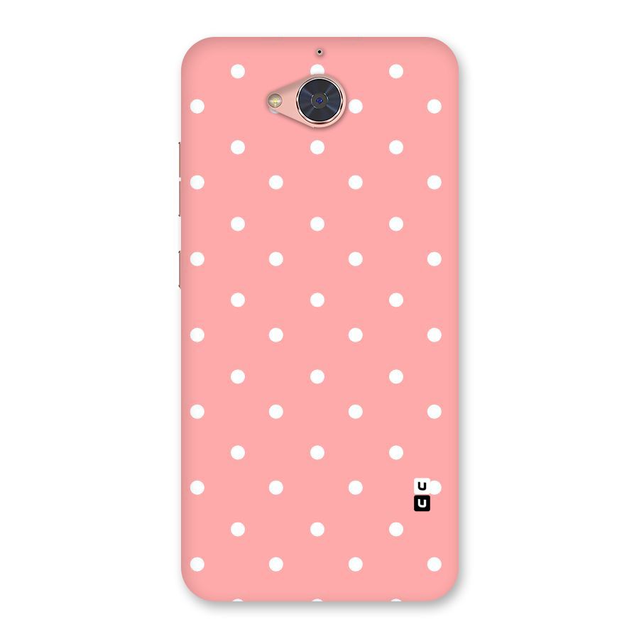Peach Polka Pattern Back Case for Gionee S6 Pro