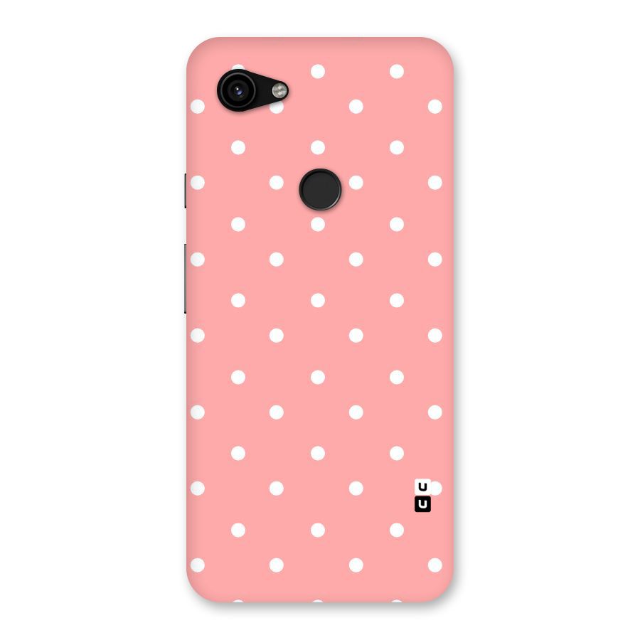 Peach Polka Pattern Back Case for Google Pixel 3a XL