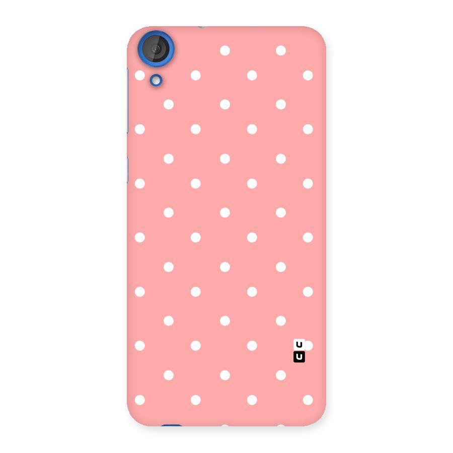 Peach Polka Pattern Back Case for HTC Desire 820