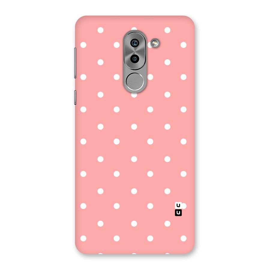 Peach Polka Pattern Back Case for Honor 6X