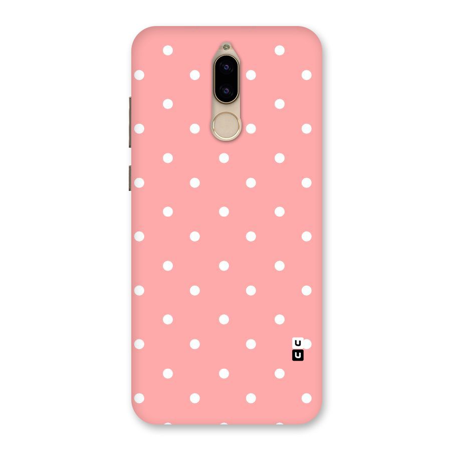 Peach Polka Pattern Back Case for Honor 9i