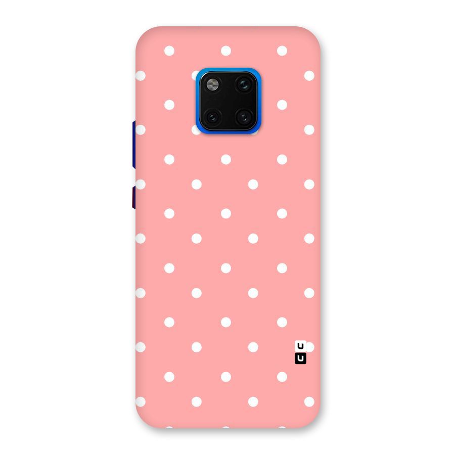 Peach Polka Pattern Back Case for Huawei Mate 20 Pro