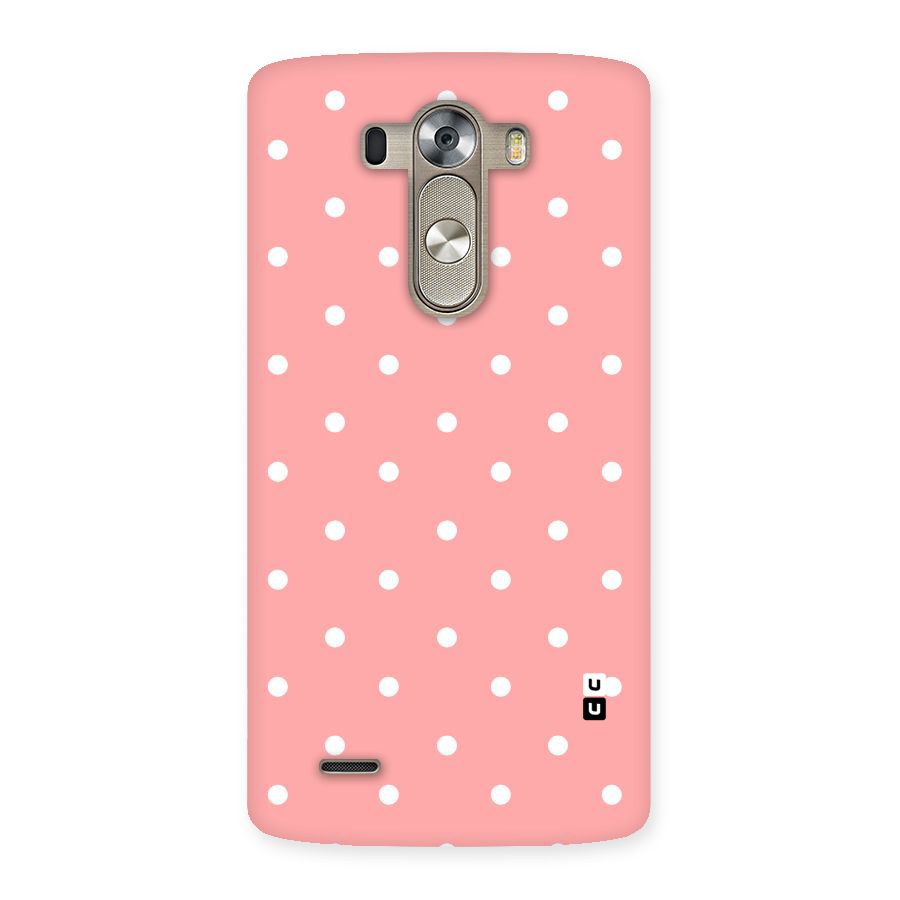 Peach Polka Pattern Back Case for LG G3