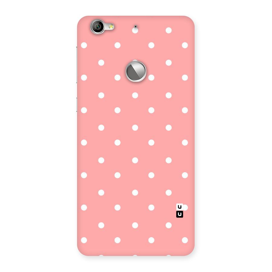 Peach Polka Pattern Back Case for LeTV Le 1s