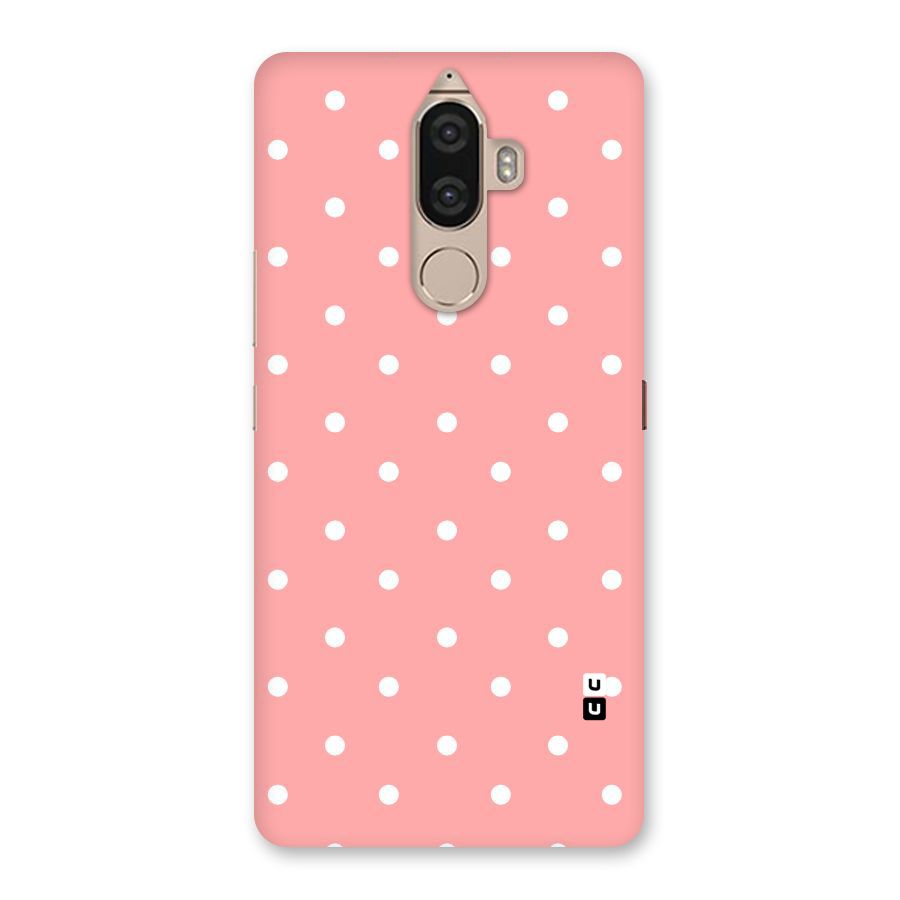 Peach Polka Pattern Back Case for Lenovo K8 Note