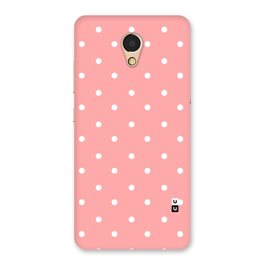 Peach Polka Pattern Back Case for Lenovo P2