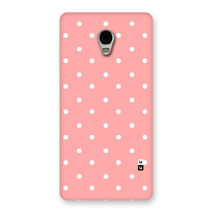 Peach Polka Pattern Back Case for Lenovo Vibe P1