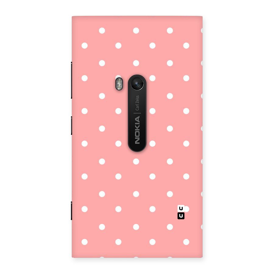 Peach Polka Pattern Back Case for Lumia 920