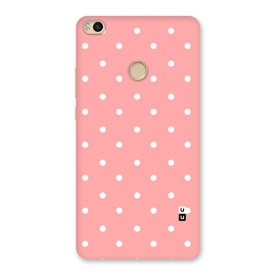 Peach Polka Pattern Back Case for Mi Max 2
