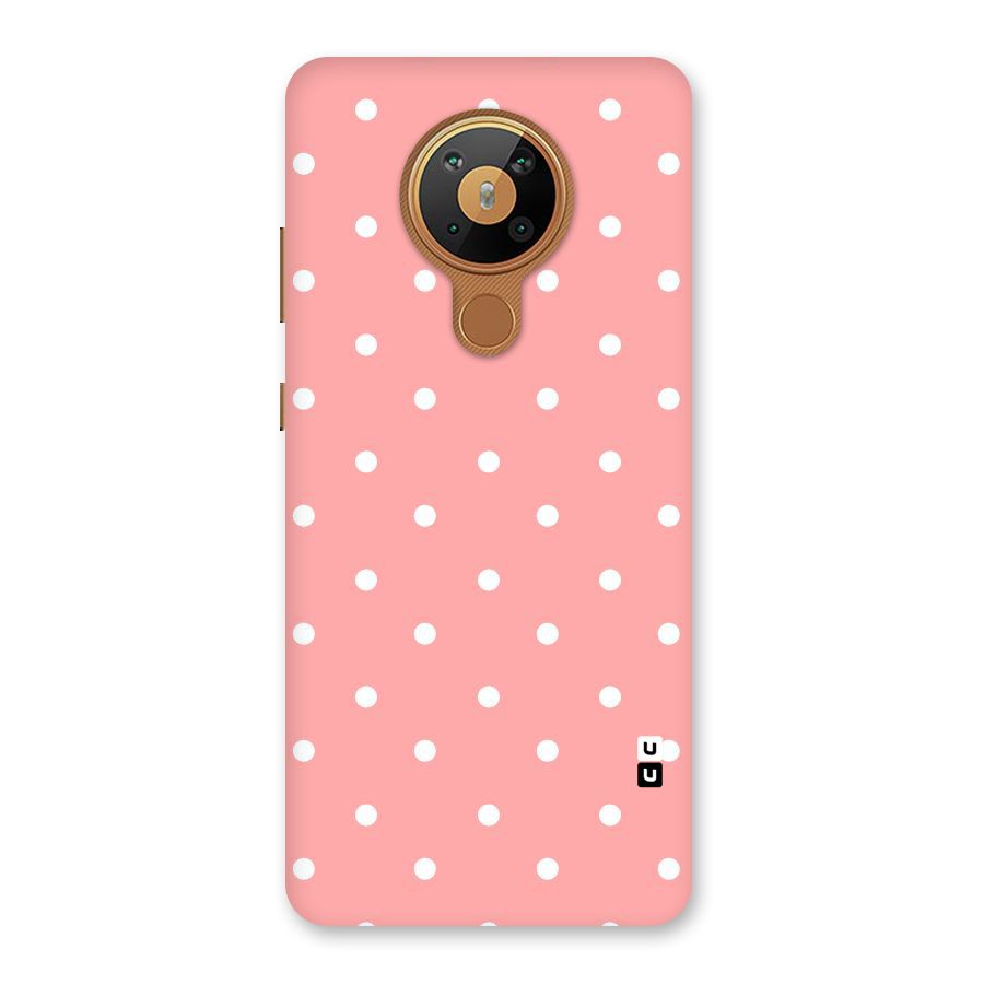 Peach Polka Pattern Back Case for Nokia 5.3